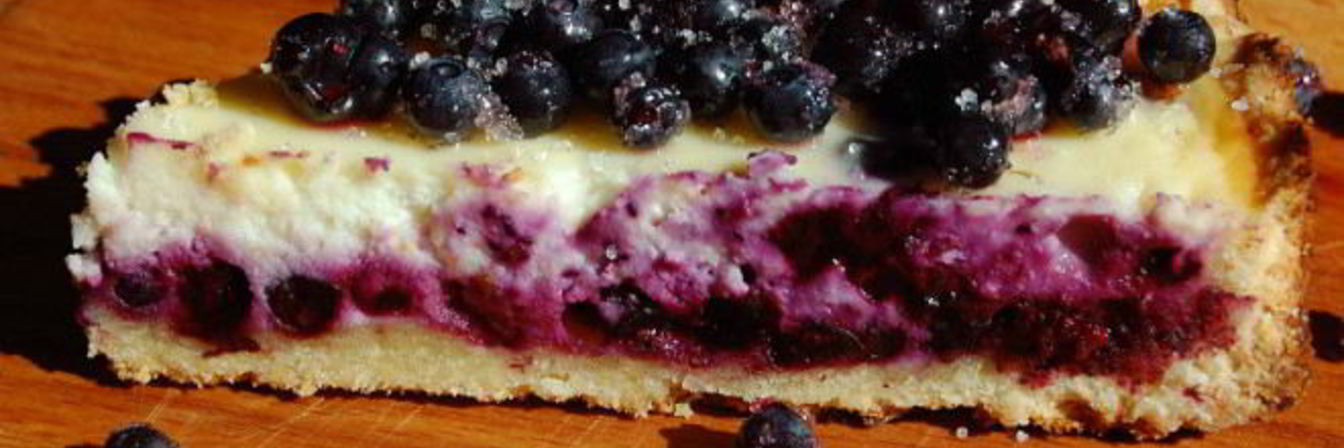 Пирог с черникой