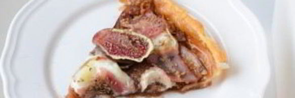 пирог с инжиром и козьим сыром