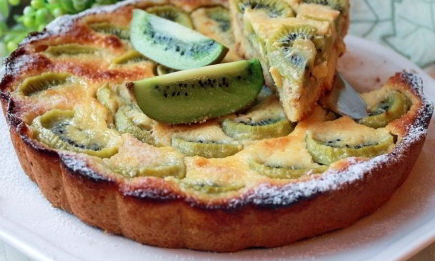 Рецепт пирога с киви в мультиварке