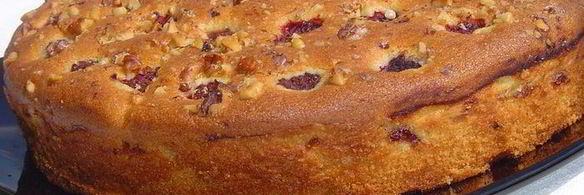 пирог с малиной и орехами