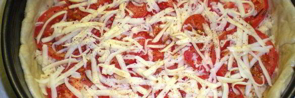 пирог с помидорами и сыром