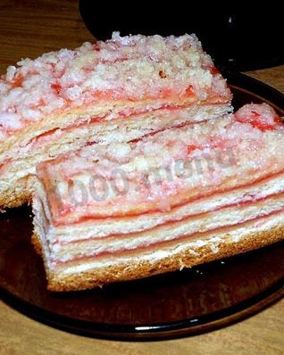 Пирог с повидлом из теста Жербо