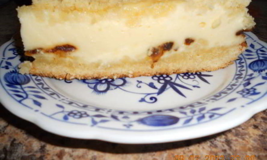 Рецепт пирога с творогом и изюмом