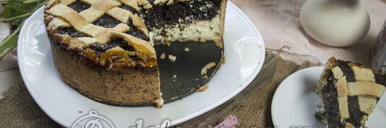 Пирог с творогом и маком