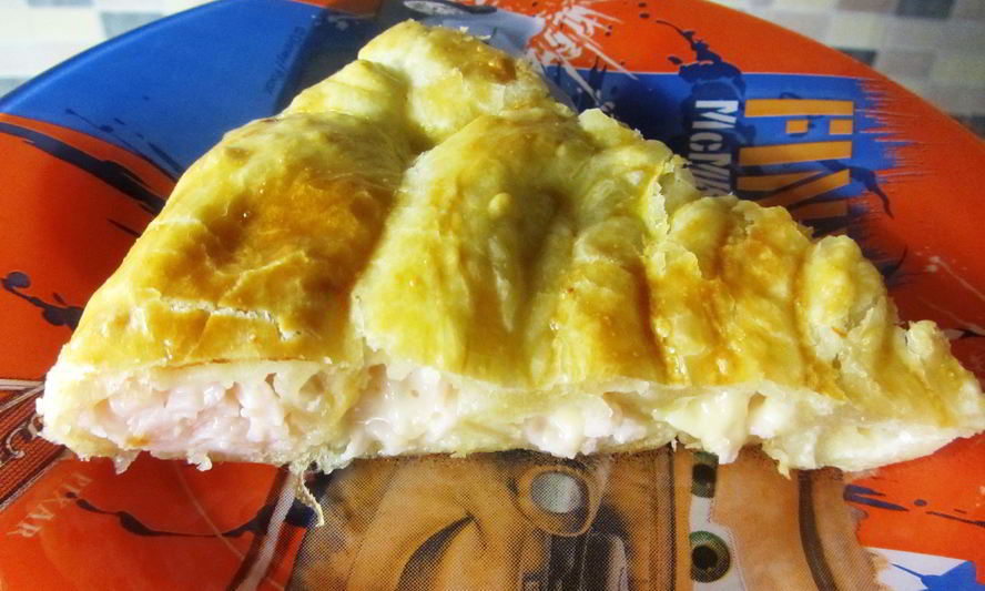 Рецепт пирога с ветчиной, сыром и зеленью