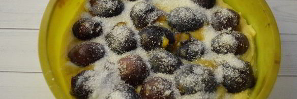 пирог со сливами