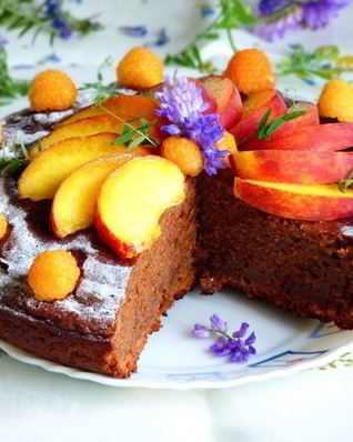 Шоколадно-кабачковый пирог