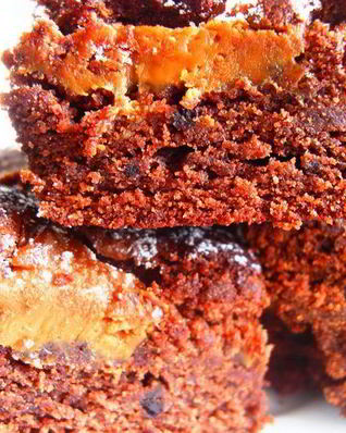 Шоколадный пирог с карамелью