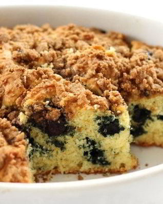 Сладкий пирог с черникой