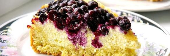 творожный пирог четыре ягоды