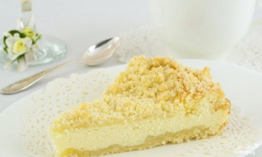 Рецепт творожного пирога крошка