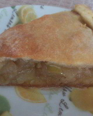 Яблочный пирог на простокваше