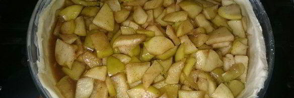 яблочный пирог на простокваше