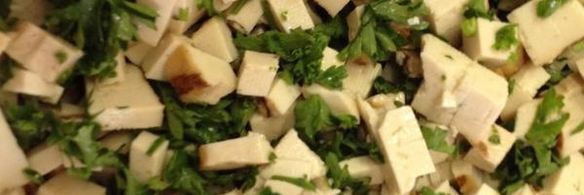 хрустящие пирожки с сыром тофу