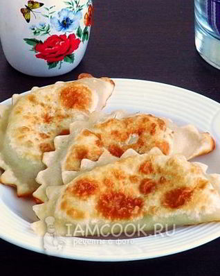 Пирожки-гребешки с сыром и укропом