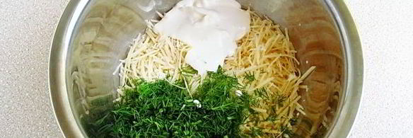 пирожки-гребешки с сыром и укропом