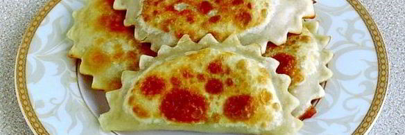 пирожки-гребешки с сыром и укропом