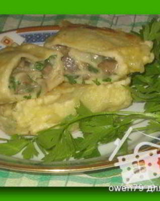 Пирожки из блинчиков, в кляре