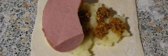 пирожки из готового слоёного теста