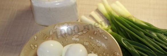 пирожки на кефире с зеленым луком и яйцом