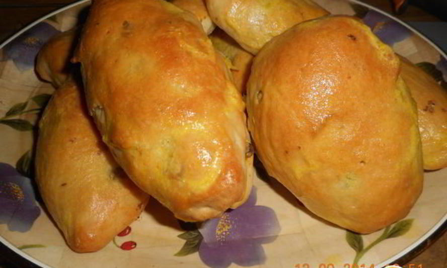 Рецепт пирожков печеных с ливером и с грибами