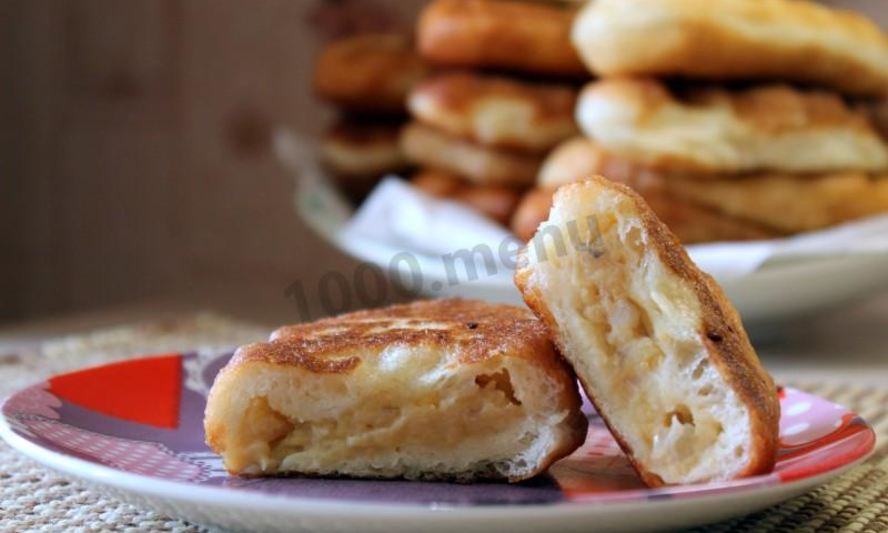 Рецепт пирожков с горохом жареные на сковороде