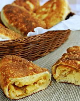 Пирожки с капустой жареные