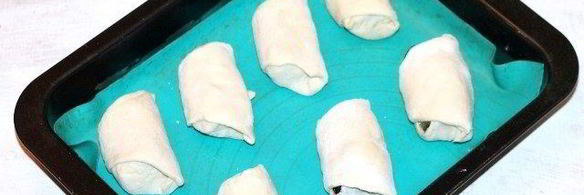 пирожки с крабовыми палочками и баклажаном