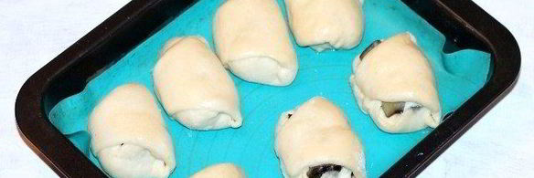 пирожки с крабовыми палочками и баклажаном