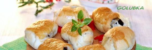 пирожки с крабовыми палочками и баклажаном