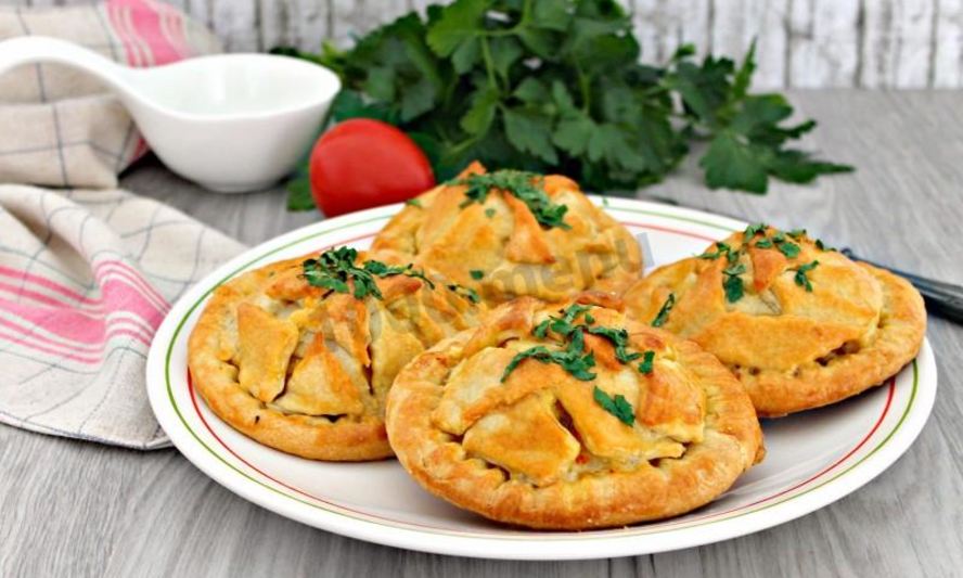 Рецепт пирожков с курицей и картошкой в духовке