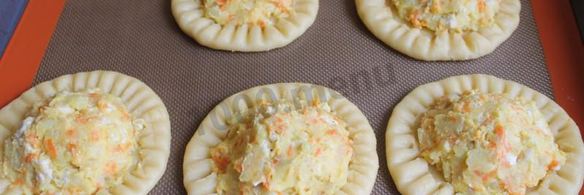 пирожки с курицей и картошкой в духовке