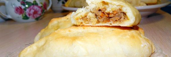 пирожки с мясом и картошкой