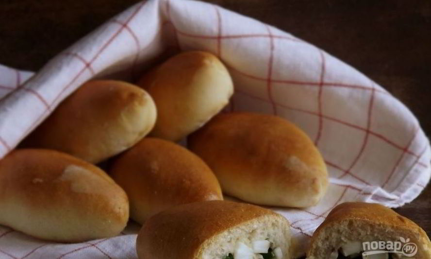 Рецепт пирожков с яйцом и зеленым луком