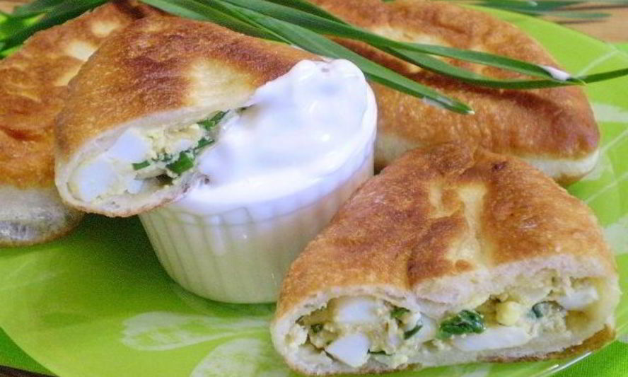 Рецепт пирожков с яйцом и зеленью