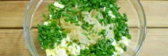 пирожки с яйцом и зеленью