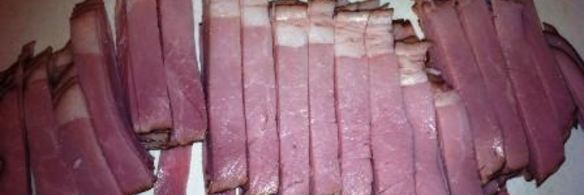 пирожки слоеные с ветчиной, сыром и луком