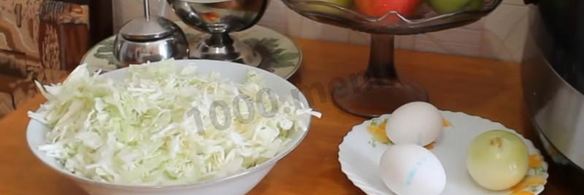 пирожки в мультиварке с капустой