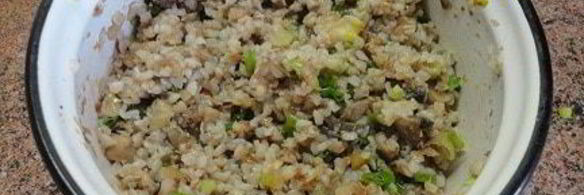 постные пирожки с гречкой и грибами