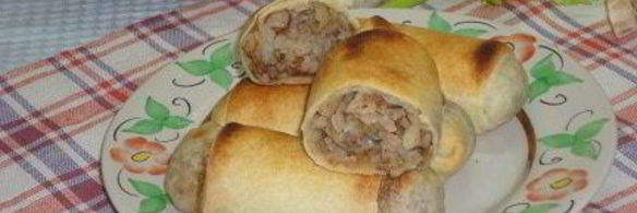 постные пирожки с гречкой и грибами