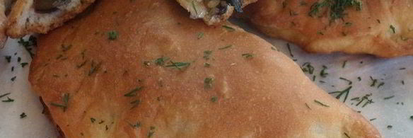 постные пирожки с рисом и грибами