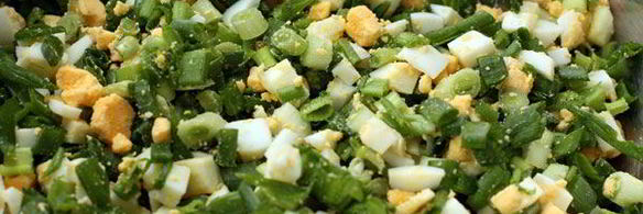 слоеные пирожки с яйцом и зеленым луком