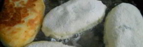 жареные пирожки из творожного теста