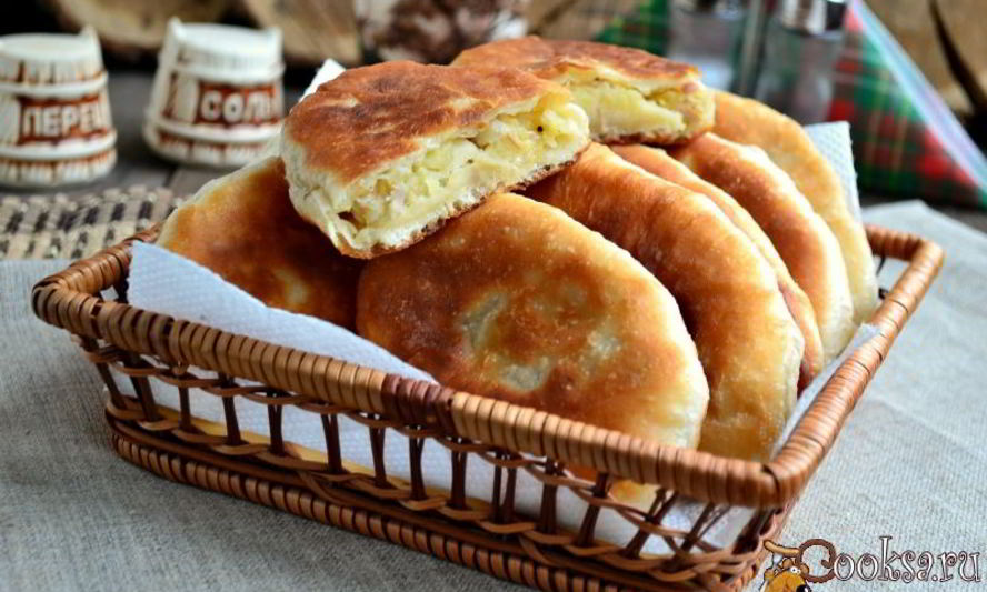 Рецепт жареных пирожков с картофелем и мясом