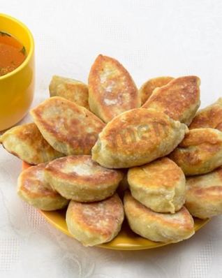 Жареные пирожки с картошкой без дрожжей