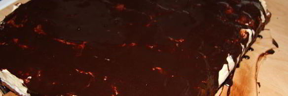 бананово-шоколадное пирожное день и ночь