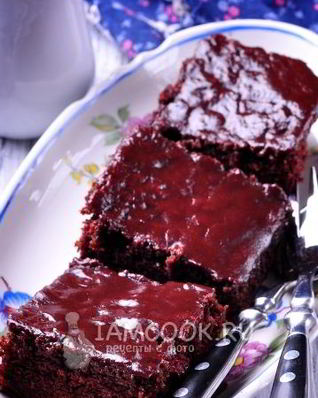 Брауни с клюквой и какао