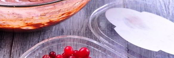 брауни с клюквой и какао