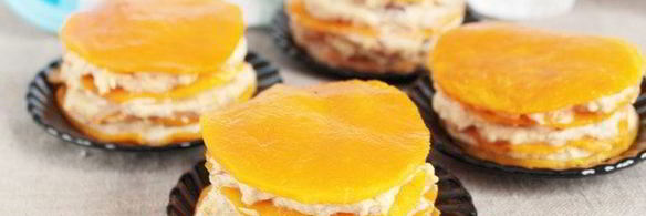 фруктово-тыквенные пирожные