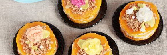 фруктово-тыквенные пирожные